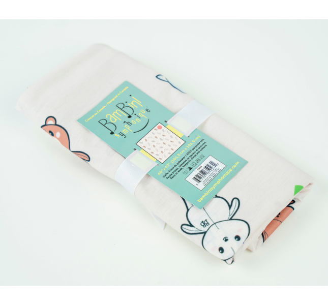 Couverture pour enfant - Bambini symphonique (beige)