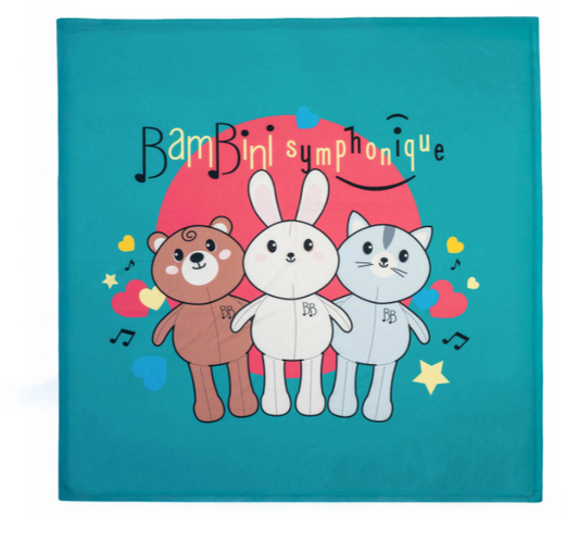 Couverture pour enfant - Bambini symphonique (Turqoise)